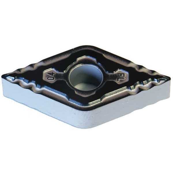 Diamond Turning Insert, Diamond, 1/2 in, DNMG, 55  Degrees, 1/32 in, Carbide