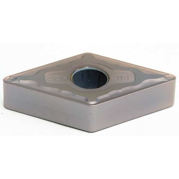Diamond Turning Insert, Diamond, 1/2 in, DNMX, 55  Degrees, 1/64 in, Cermet