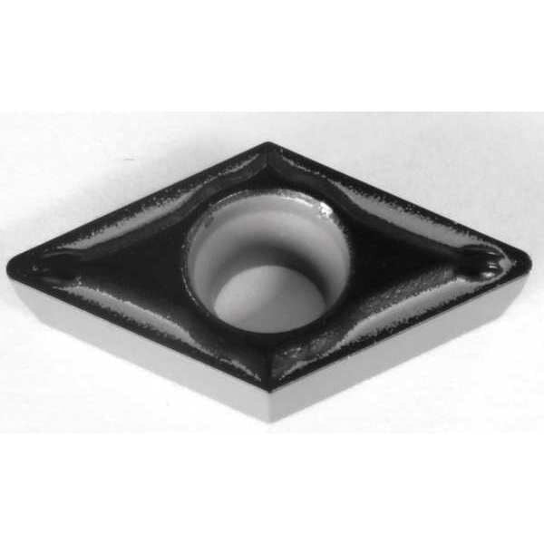 Diamond Turning Insert, Diamond, 3/8 in, DPMT, 55  Degrees, 1/32 in, Carbide