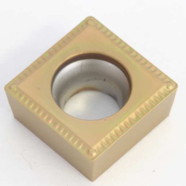 Square Turning Insert, Square, 3/8 in, SCMT, 1/32 in, Cermet