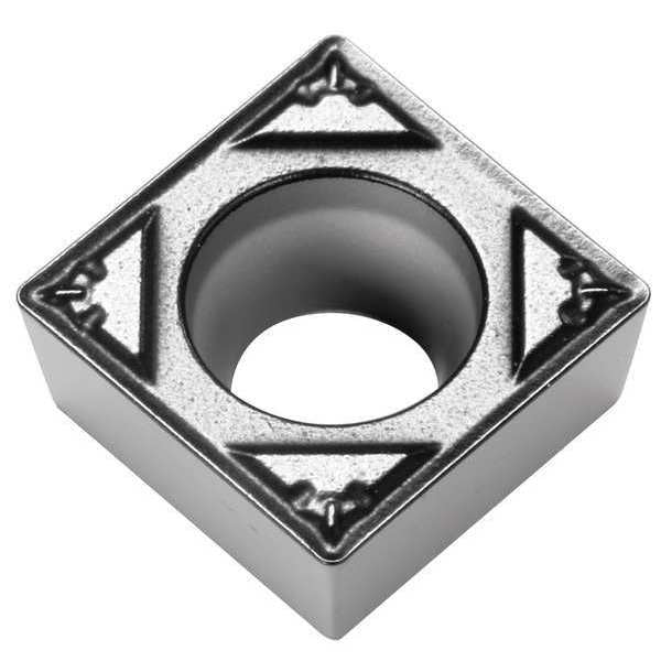Square Turning Insert, Square, 3/8 in, SCMT, 1/64 in, Carbide