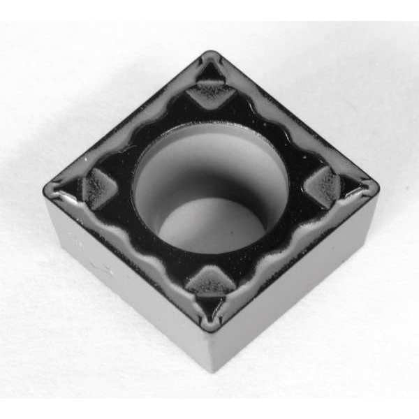 Square Turning Insert, Square, 3/8 in, SCMT, 1/64 in, Carbide