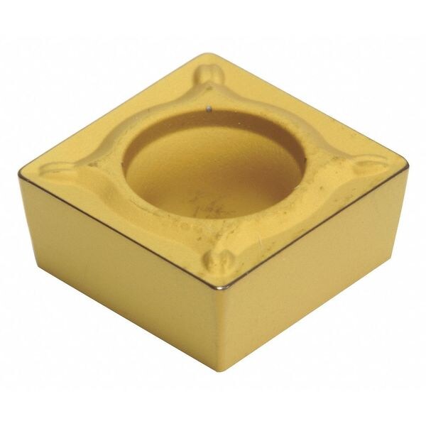 Square Turning Insert, Square, 3/8 in, SCMT, 1/64 in, Carbide