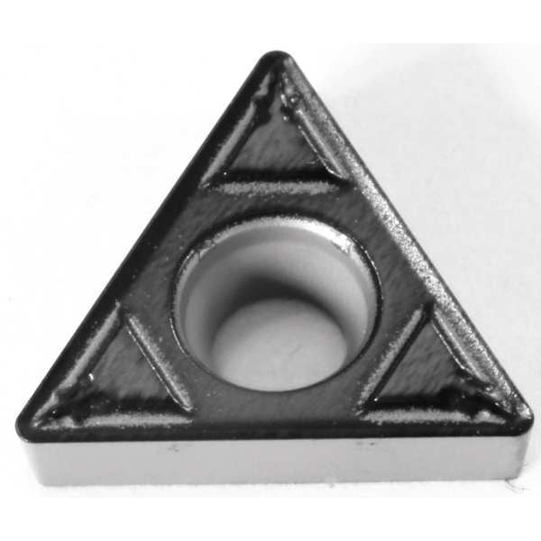 Triangle Turning Insert, Triangle, 1/4 in, TCMT, 0.0312 in, Carbide