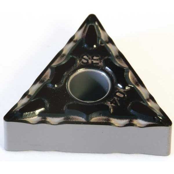 Triangle Turning Insert, Triangle, 3/8 in, TNMG, 0.0156 in, Carbide