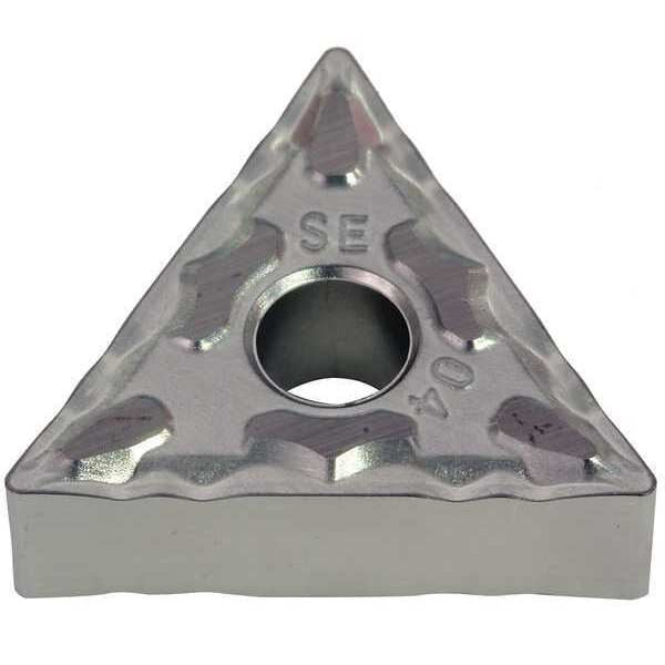 Triangle Turning Insert, Triangle, 3/8 in, TNMG, 0.0156 in, Cermet