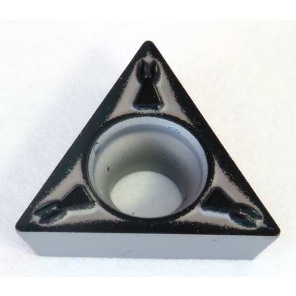 Triangle Turning Insert, Triangle, 1/4 in, TPMT, 0.0312 in, Carbide
