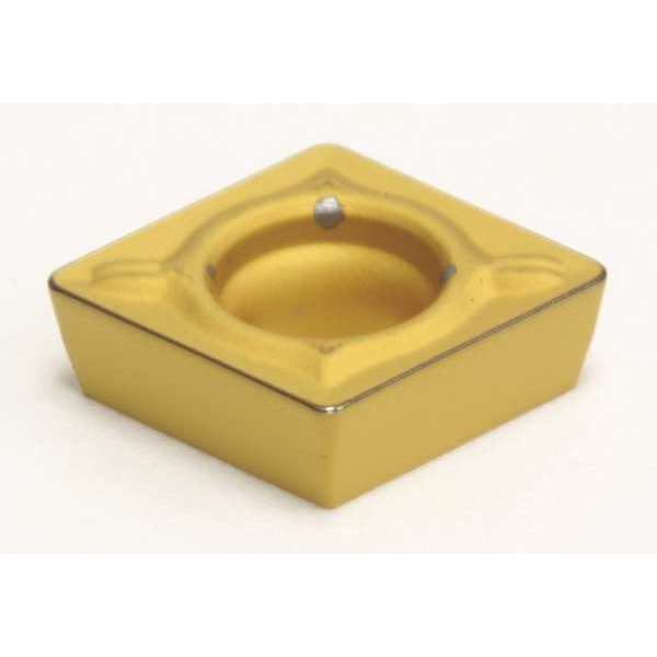 Diamond Turning Insert, Diamond, 3/8 in, CPMT, 80  Degrees, 1/64 in, Carbide