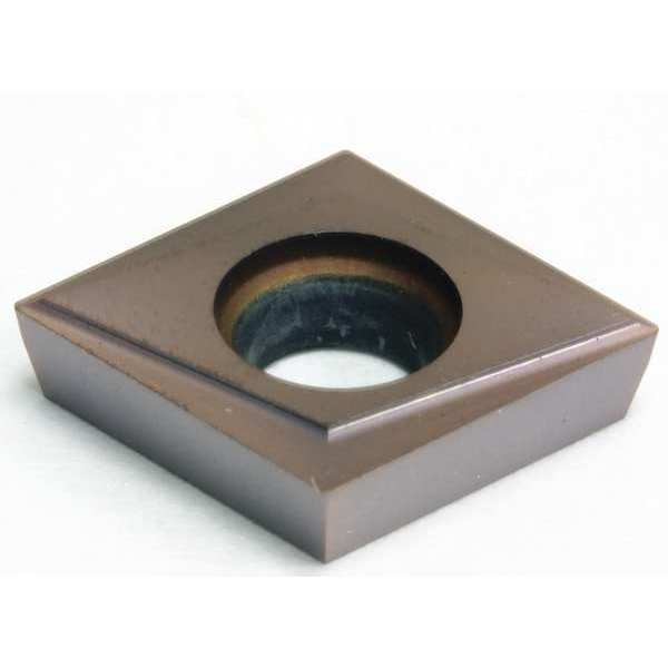 Diamond Turning Insert, Diamond, 3/8 in, CPGT, 80  Degrees, 1/64 in, Cermet