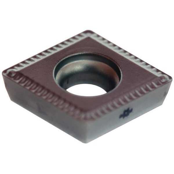 Diamond Turning Insert, Diamond, 5/16 in, CPMT, 80  Degrees, 1/64 in, Cermet