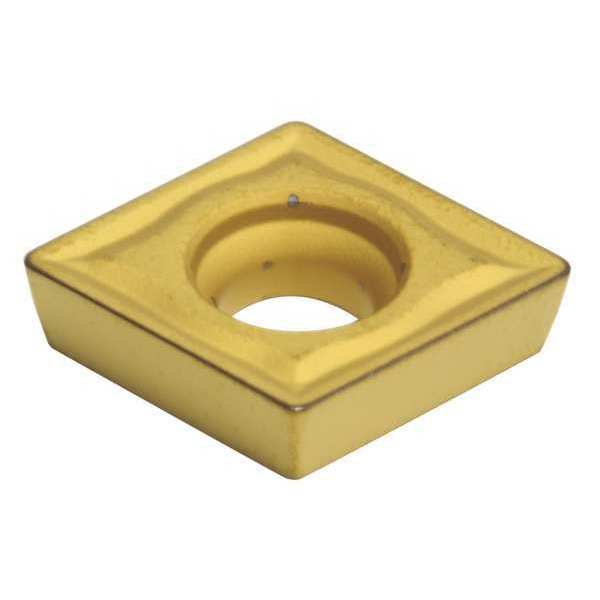 Diamond Turning Insert, Diamond, 3/8 in, CPMT, 80  Degrees, 1/64 in, Carbide