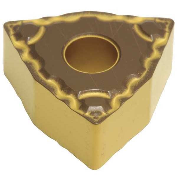 Turning Insert, Trigon, 0.375 in., WNMG, 1/64 in, Carbide