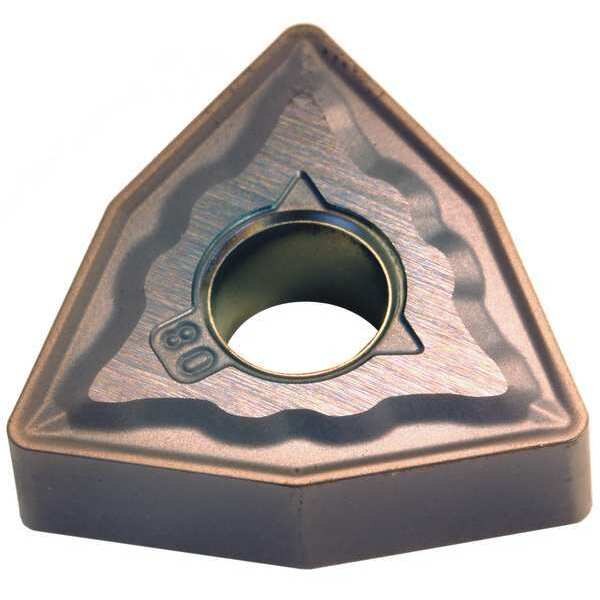 Turning Insert, Trigon, 0.5 in., WNMG, 3/64 in, Carbide
