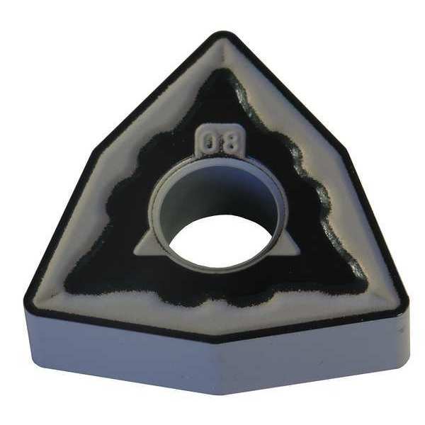 Turning Insert, Trigon, 0.5 in., WNMG, 3/64 in, Carbide