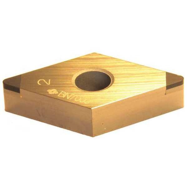 Diamond Turning Insert, Diamond, 1/2 in, DNGA, 55  Degrees, 1/32 in, CBN
