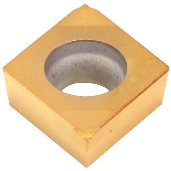 Diamond Turning Insert, Diamond, 1/4 in, CCGT, 80  Degrees, 1/64 in, CBN