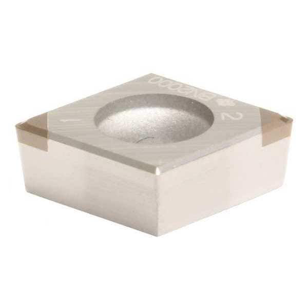 Diamond Turning Insert, Diamond, 3/8 in, CCGT, 80  Degrees, 1/32 in, CBN