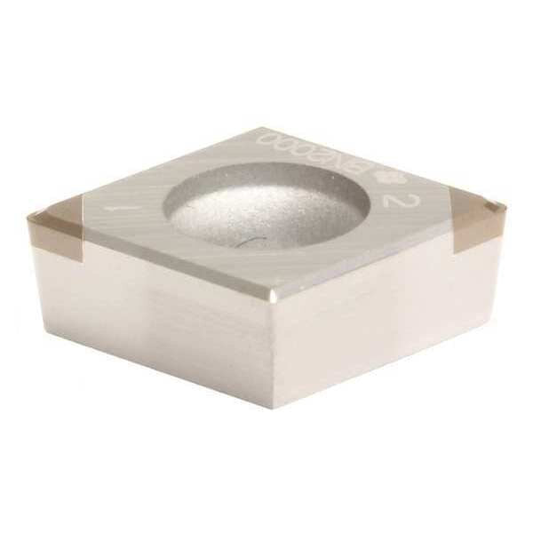 Diamond Turning Insert, Diamond, 1/4 in, CCGT, 80  Degrees, 1/32 in, CBN