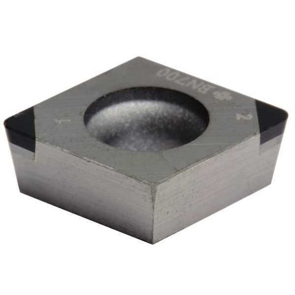 Diamond Turning Insert, Diamond, 3/8 in, CPGA, 80  Degrees, 1/32 in, CBN