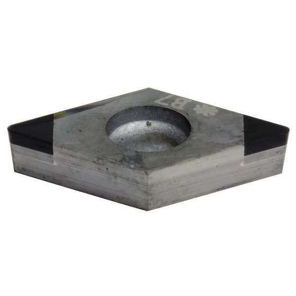 Diamond Turning Insert, Diamond, 3/8 in, DCGA, 55  Degrees, 1/64 in, CBN