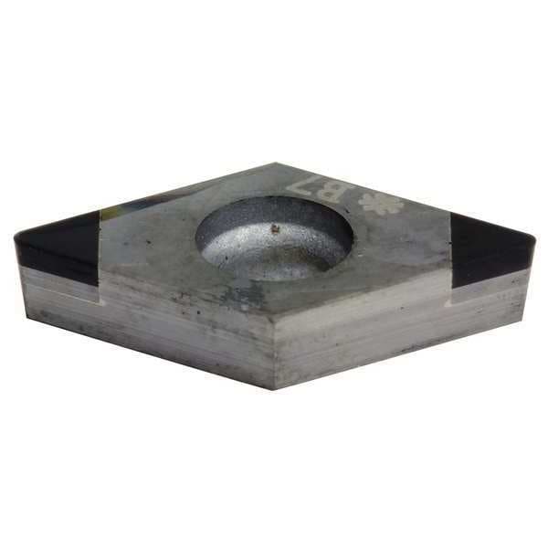 Diamond Turning Insert, Diamond, 3/8 in, DCGA, 55  Degrees, 0.0079 in, CBN