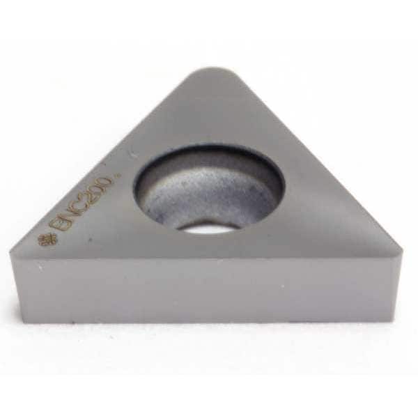 Triangle Turning Insert, Triangle, 3/8 in, TCGA, 0.0312 in, CBN