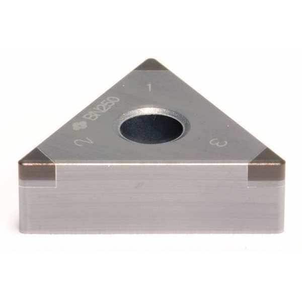 Triangle Turning Insert, Triangle, 3/8 in, TNGA, 0.0156 in, CBN
