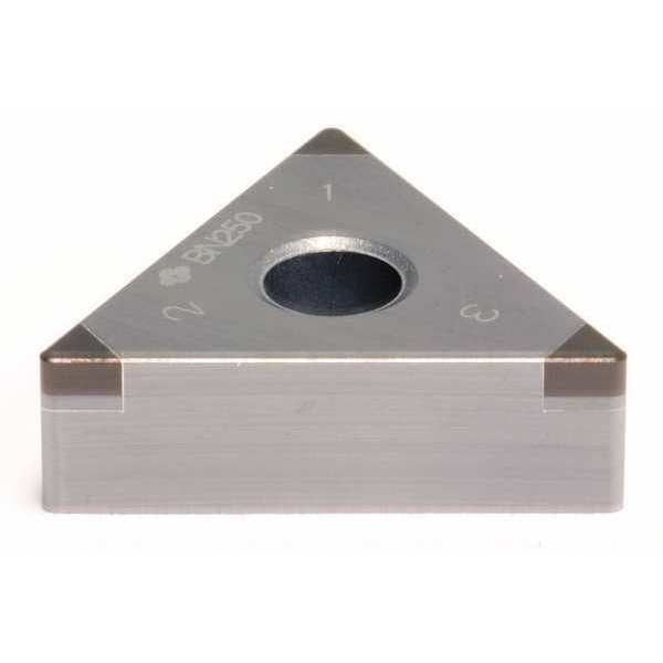 Triangle Turning Insert, Triangle, 3/8 in, TNGA, 0.0156 in, CBN
