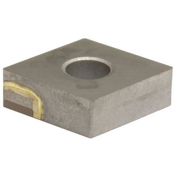 Diamond Turning Insert, Diamond, 1/2 in, CNMA, 80  Degrees, 1/32 in, CBN
