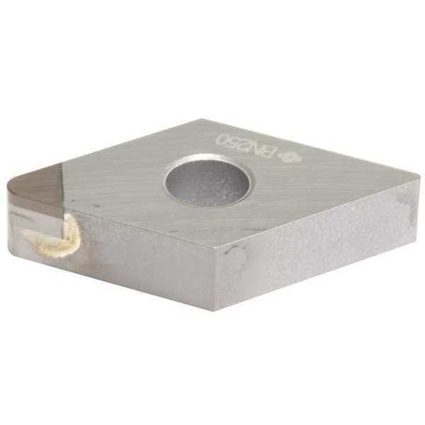 Diamond Turning Insert, Diamond, 1/2 in, DNMA, 55  Degrees, 1/32 in, CBN