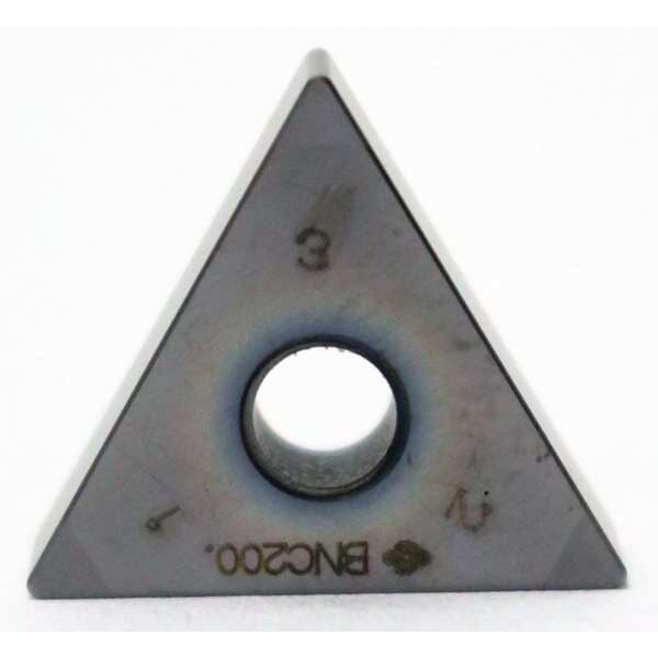 Triangle Turning Insert, Triangle, 3/8 in, TNGA, 0.0468 in, CBN