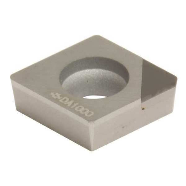 Diamond Turning Insert, Diamond, 3/8 in, CPGA, 80  Degrees, 1/64 in, PCD