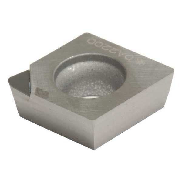 Diamond Turning Insert, Diamond, 3/8 in, CPMX, 80  Degrees, 1/64 in, PCD