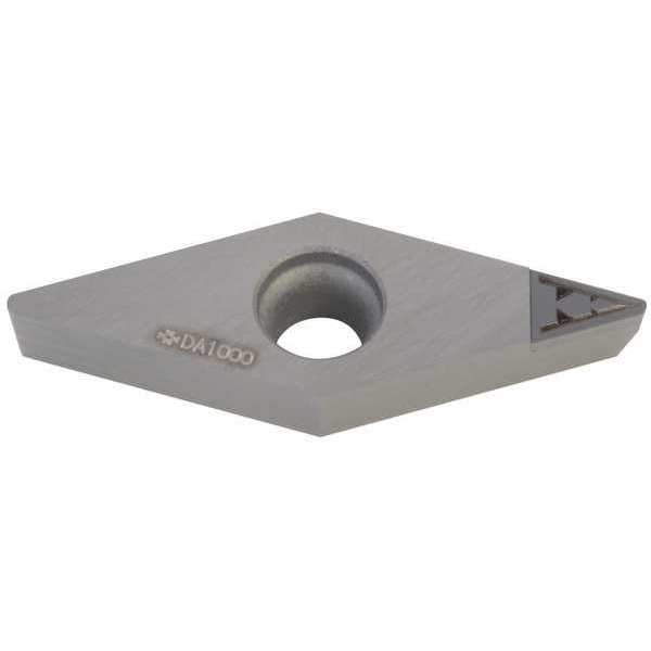 Diamond Turning Insert, Diamond, 3/8 in, VCMT, 35  Degrees, 3/64 in, PCD
