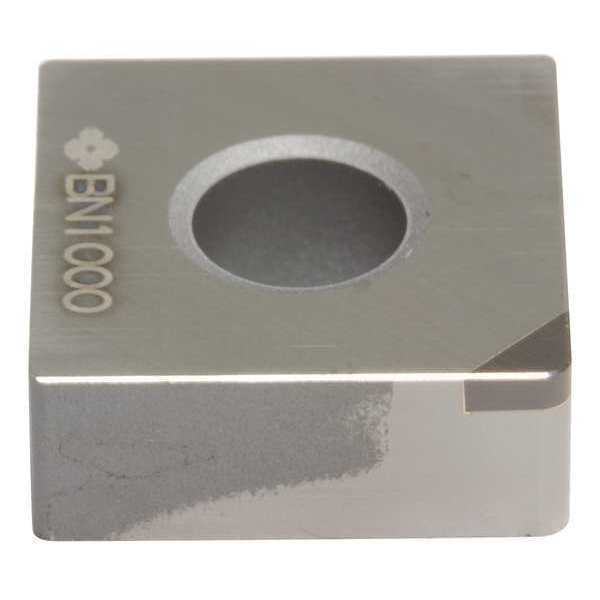 Square Turning Insert, Square, 1/2 in, SNMA, 1/64 in, CBN