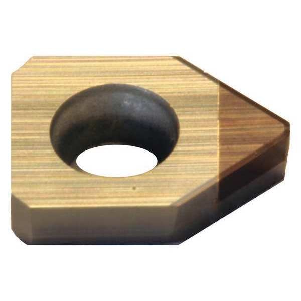 Speciality Turning Insert, Parallelogram, 3/16 in, ZNEX, 1/64 in, CBN