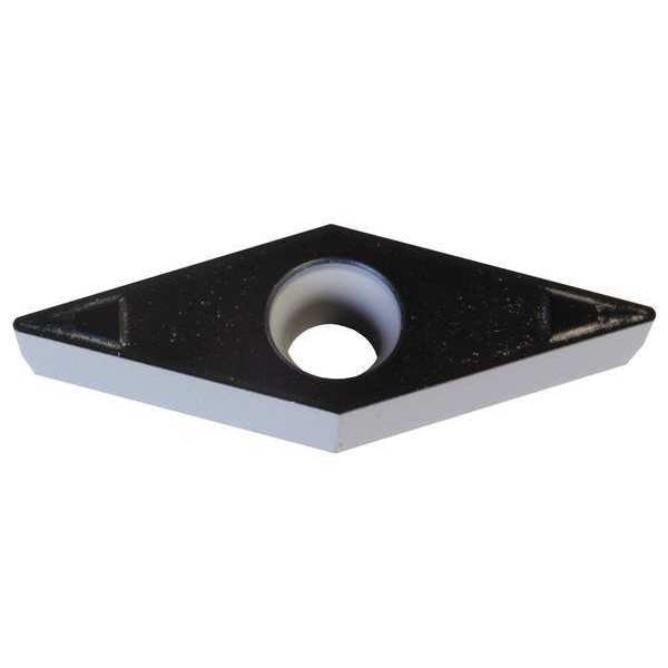 Diamond Turning Insert, Diamond, 3/8 in, VBMT, 35  Degrees, 1/32 in, Carbide