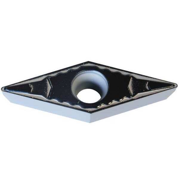 Diamond Turning Insert, Diamond, 3/8 in, VBMT, 35  Degrees, 1/64 in, Carbide