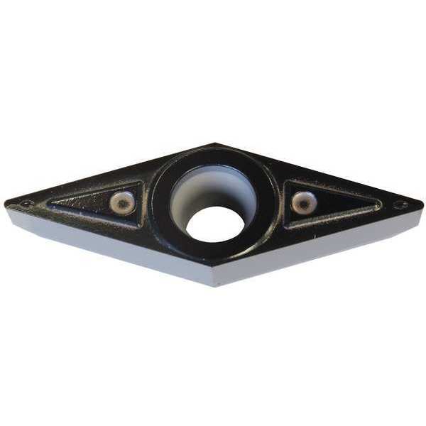 Diamond Turning Insert, Diamond, 3/8 in, VBMT, 35  Degrees, 1/32 in, Carbide