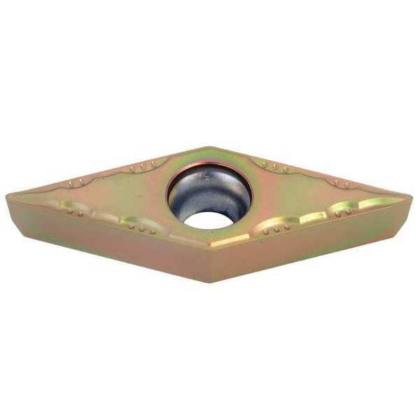 Diamond Turning Insert, Diamond, 1/4 in, VCGT, 35  Degrees, 1/64 in, Cermet