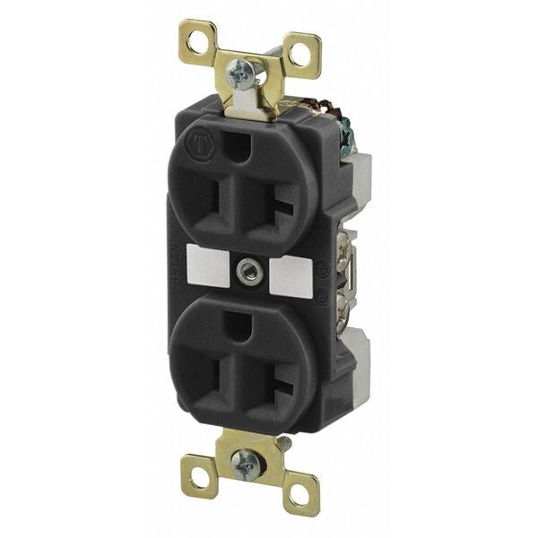 20A Duplex Receptacle 125VAC 5-20R BK