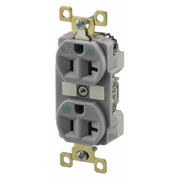 20A Duplex Receptacle 125VAC 5-20R GY