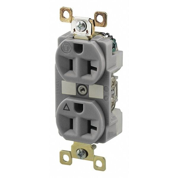 20A Duplex Receptacle 125VAC 5-20R GY