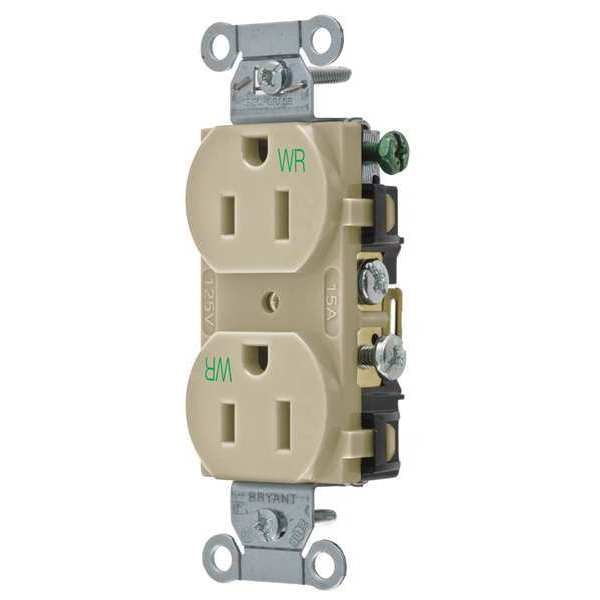 15A Duplex Receptacle 125VAC 5-15R IV