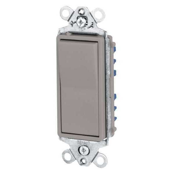 Wall Switch, 15A, Gray, 3-Way Type, Rocker