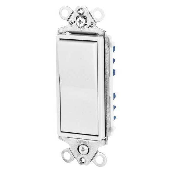 Wall Switch, 15A, White, 3-Way Type, Rocker