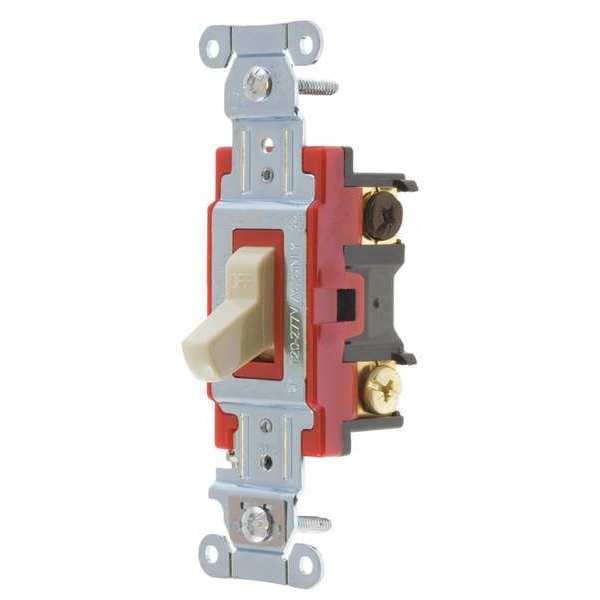 Wall Switch, 20A, Ivory, 4-Way Type, Toggle