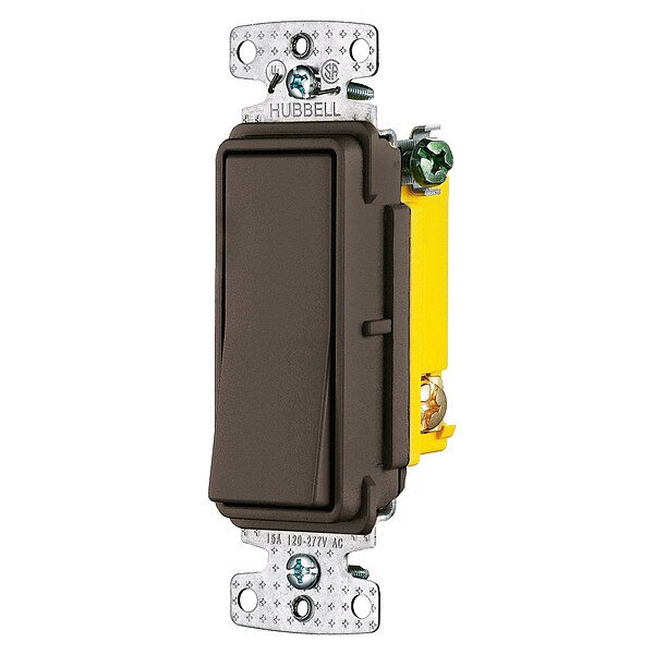 Wall Switch, Brown, 1-Pole Type, 1 to 2 HP