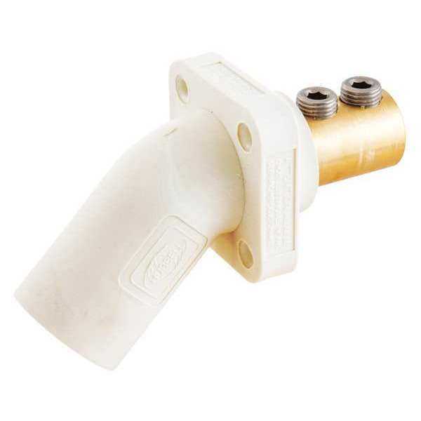 Angled Receptacle, Male, Double Set Screw
