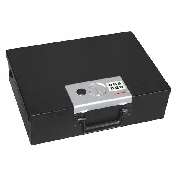 Security Box, 0.48 cu ft, 9.1 lb, Digital Keypad with Key Backup Lock
